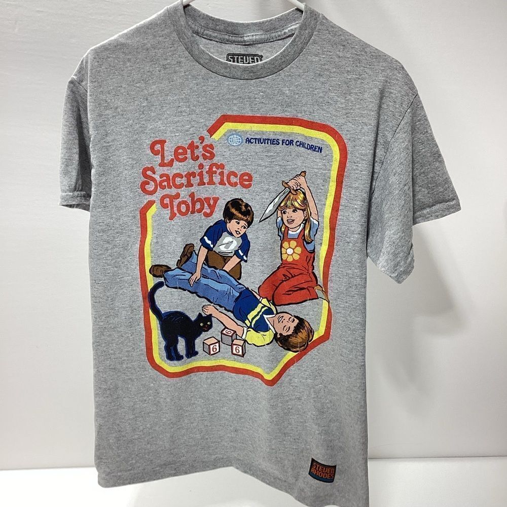 Let's Sacrifice Toby T-Shirt Steven Rhodes Brand Spencers Threadless M